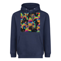 Navy pride cupcake seamless pattern Heavyweight Hoodie - FaDigitalArtStudio
