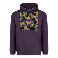 Plum pride cupcake seamless pattern Heavyweight Hoodie - FaDigitalArtStudio