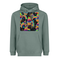 Sage pride cupcake seamless pattern Heavyweight Hoodie - FaDigitalArtStudio