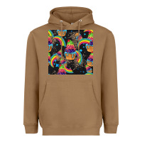 Toasted Coconut pride cupcake seamless pattern Heavyweight Hoodie - FaDigitalArtStudio