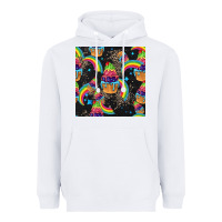 White pride cupcake seamless pattern Heavyweight Hoodie - FaDigitalArtStudio