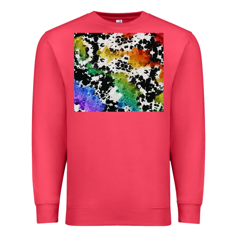 Rainbow Pride Cowhide Tumbler Premium Sweatshirt by FaDigitalArtStudio | Teevron