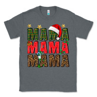 Charcoal Heather Christmas Mama Classic Tee - BundleAndBundleShop