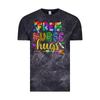 Cloud Black Free Nurse Hugs Pride LGBTQ+ Vintage Tee - BundleAndBundleShop