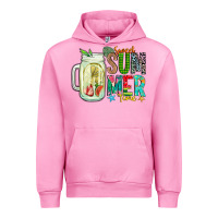Fuchsia Pink sweet summer time Urban Hoodie - CowhideDigitalArt
