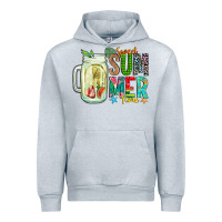 Heather Grey sweet summer time Urban Hoodie - CowhideDigitalArt