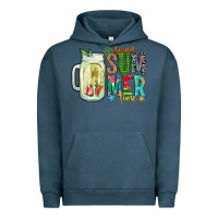 Pigment Midnight Navy sweet summer time Urban Hoodie - CowhideDigitalArt