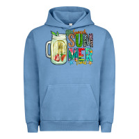 Pigment Pebble Blue sweet summer time Urban Hoodie - CowhideDigitalArt