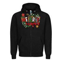 Black merry mama Zipper Hoodie - CowGirlArtShop