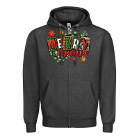 Charcoal Heather merry mama Zipper Hoodie - CowGirlArtShop