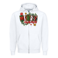 White merry mama Zipper Hoodie - CowGirlArtShop
