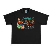 Black Camp Hair Don't Care Urban Heavy Tee - BundleAndBundleShop
