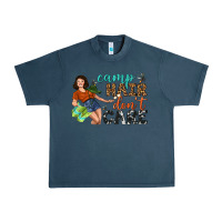 Midnight Navy Camp Hair Don't Care Urban Heavy Tee - BundleAndBundleShop