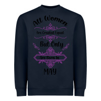 Navy all women are created equal but only the smartest are born in may Heavyweight Sweatshirt - Bettercallsaul