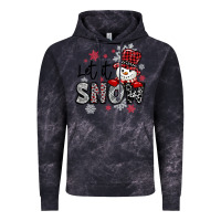 Cloud Black let it snow sowman snowflake Vintage Hoodie - MaliasSmallBusiness