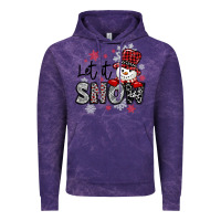 Cloud Purple let it snow sowman snowflake Vintage Hoodie - MaliasSmallBusiness