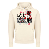 Vintage Artic let it snow sowman snowflake Vintage Hoodie - MaliasSmallBusiness