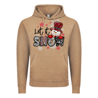 Let It Snow Sowman Snowflake Vintage Hoodie | Teevron