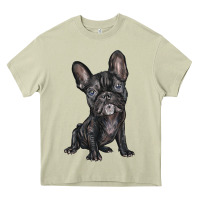 Mossy french bulldog Heavy Core Tee - BarkalooDesign