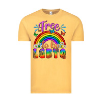 Vintage Mustard Western Free To Be Lgbtq Vintage Tee - BundleAndBundleShop