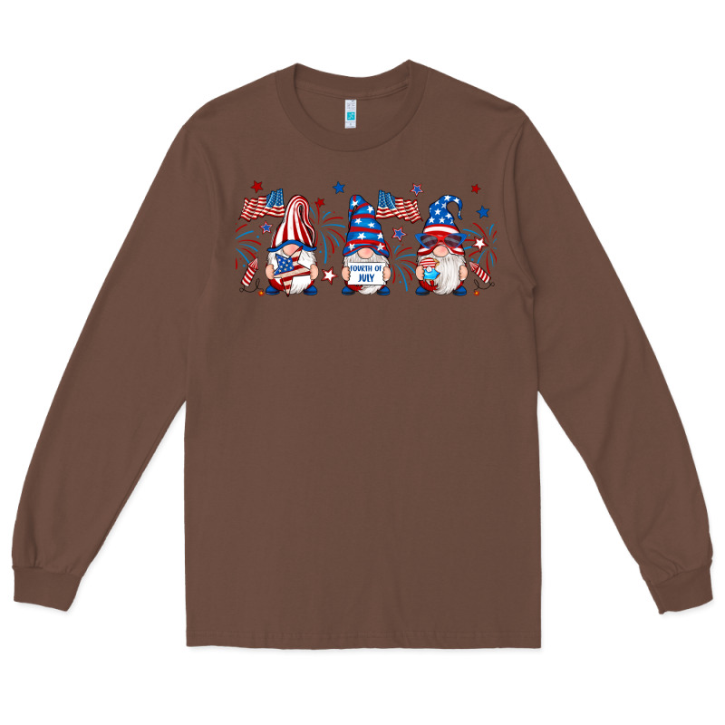 4th Of July Gnomes Libbey Glass Long Sleeve Tee by RanaPortraitStore | Teevron