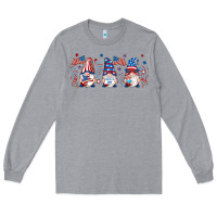 Heather Grey 4th of july gnomes libbey glass Long Sleeve Tee - RanaPortraitStore