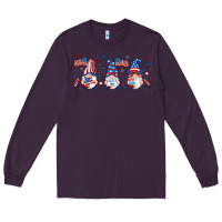 Plum 4th of july gnomes libbey glass Long Sleeve Tee - RanaPortraitStore