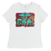 White western nurse certified nurse  assistant medilcal symbol  background Ladies Tee - BarkalooDesign