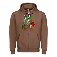 Chestnut mooey christmas holstein cow Zipper Hoodie - CowGirlArtShop