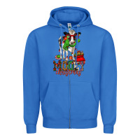 True Royal mooey christmas holstein cow Zipper Hoodie - CowGirlArtShop