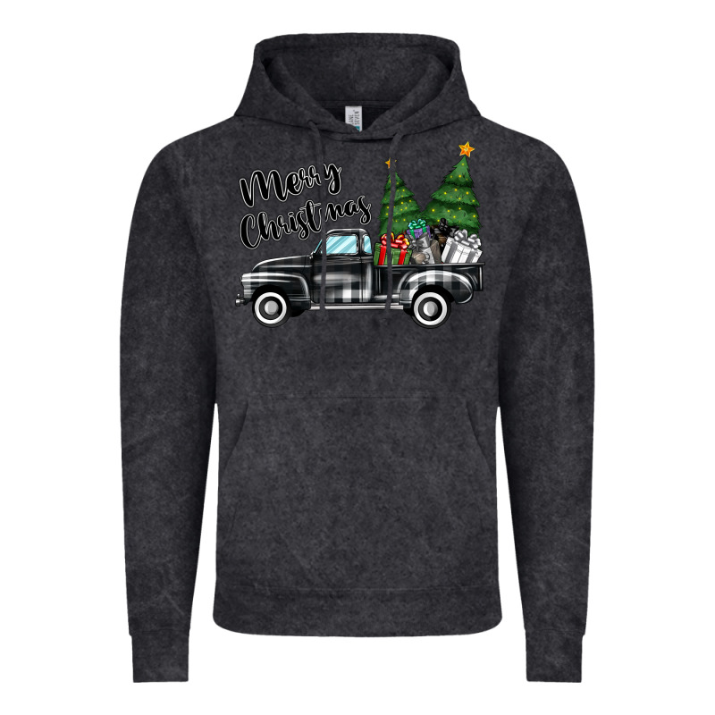 Merry Christmas Truck Vintage Hoodie by MaliasSmallBusiness | Teevron