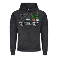 Vintage Black merry christmas truck Vintage Hoodie - MaliasSmallBusiness