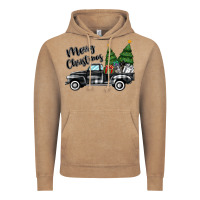 Vintage Coffee merry christmas truck Vintage Hoodie - MaliasSmallBusiness