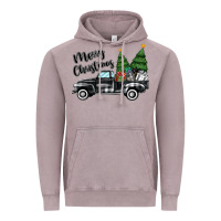 Vintage Zinc merry christmas truck Vintage Hoodie - MaliasSmallBusiness