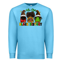 Ocean Blue We are black history Premium Sweatshirt - FaDigitalArtStudio
