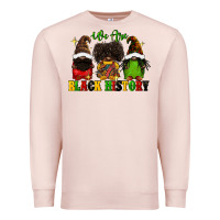 Pale Pink We are black history Premium Sweatshirt - FaDigitalArtStudio