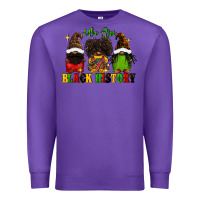Purple We are black history Premium Sweatshirt - FaDigitalArtStudio