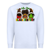 White We are black history Premium Sweatshirt - FaDigitalArtStudio