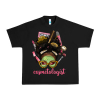 Black Afro Messy Bun Cosmetologist Urban Heavy Tee - BundleAndBundleShop