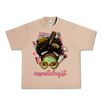 Burro Afro Messy Bun Cosmetologist Urban Heavy Tee - BundleAndBundleShop