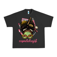 Pigment Black Afro Messy Bun Cosmetologist Urban Heavy Tee - BundleAndBundleShop