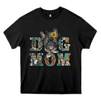 Black dog mom french bulldog Heavy Core Tee - BarkalooDesign