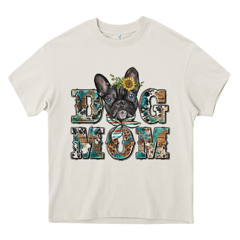 Dog Mom French Bulldog Heavy Core Tee by BarkalooDesign | Teevron