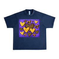 Navy team spirit color purple and gold Urban Heavy Tee - JahusDesignShop