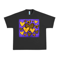 Pigment Black team spirit color purple and gold Urban Heavy Tee - JahusDesignShop