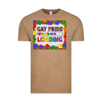 Vintage Coffee Gay Pride Loading LGBTQ Tumbler Vintage Tee - BundleAndBundleShop