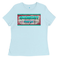 Baby Blue western emergency nurse license plate template Ladies Tee - BarkalooDesign