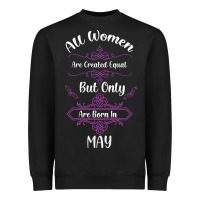 Black all women are created equal but only the smartest are born in may Heavyweight Sweatshirt - Bettercallsaul