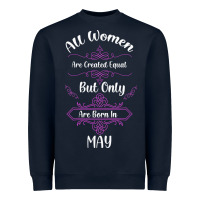 Navy all women are created equal but only the smartest are born in may Heavyweight Sweatshirt - Bettercallsaul