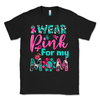 Black I Wear Pink For My Mom Classic Tee - BundleAndBundleShop